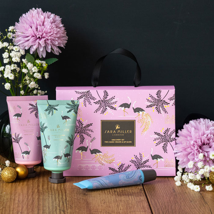 Coffret Découverte - Autruche et Palmiers - Rose Glacé