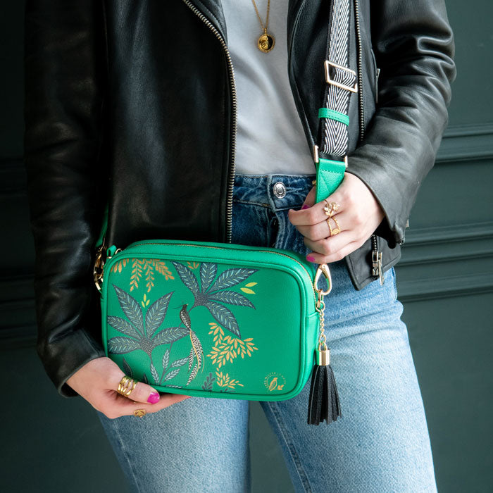Green Camera Crossbody