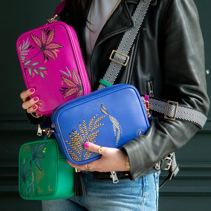 Pink Camera Crossbody