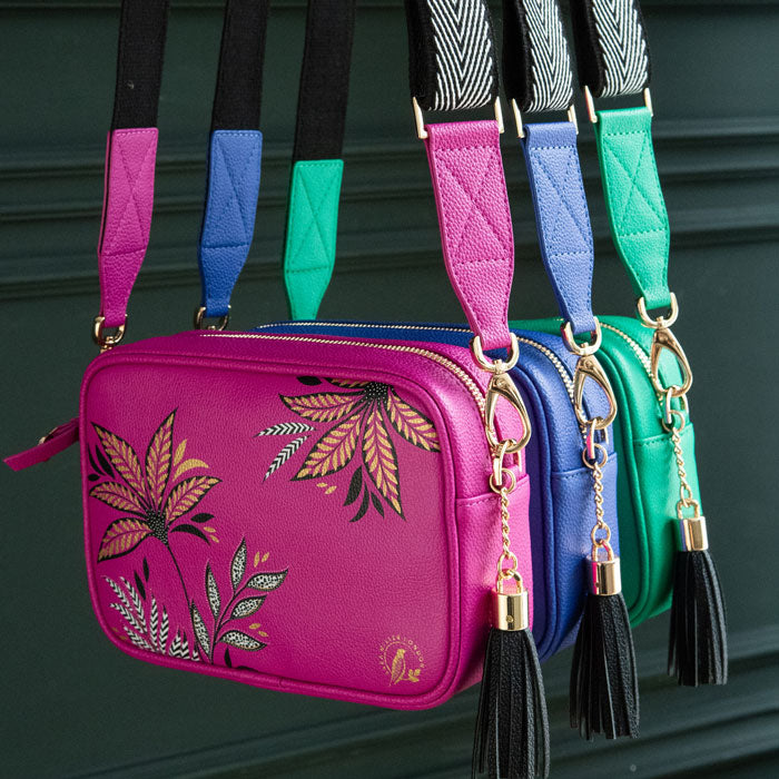 Pink Camera Crossbody