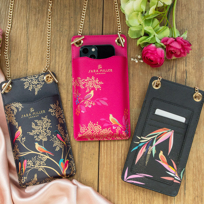 Pochette pour téléphone en bambou noir