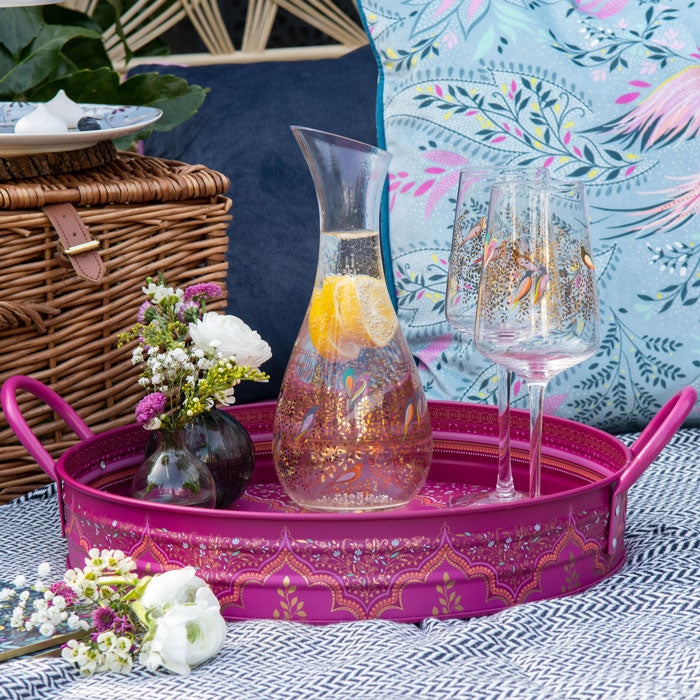 Scalloped Archways Large Handle Tray