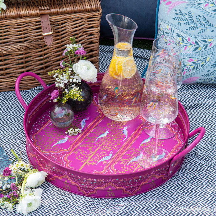 Scalloped Archways Large Handle Tray