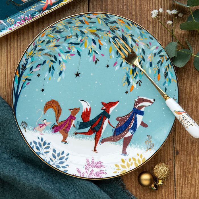 Assiettes à gâteaux Woodland Tales - Lot de 4 pièces assorties