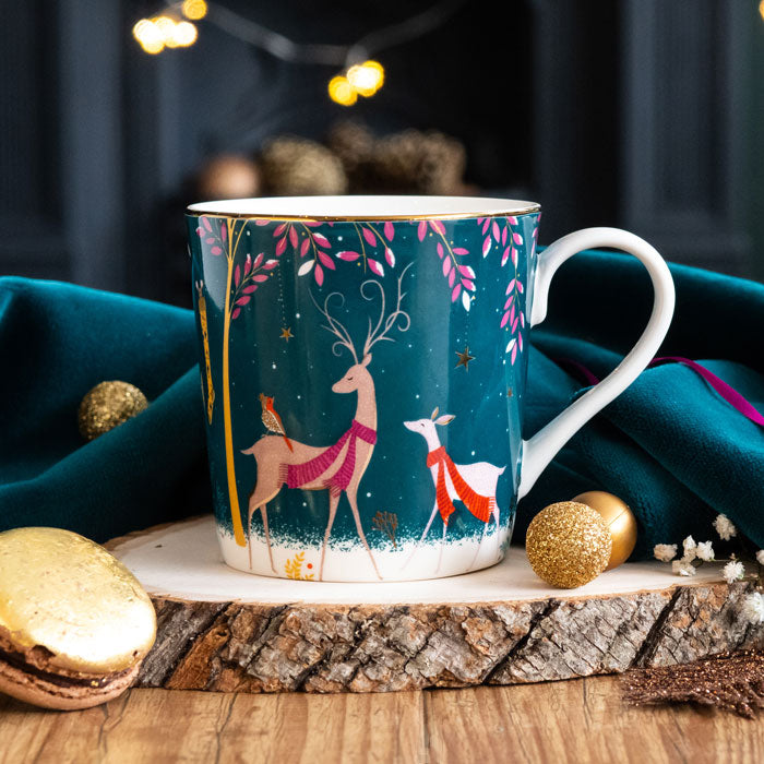 Woodland Tales Deer & Robin Mug