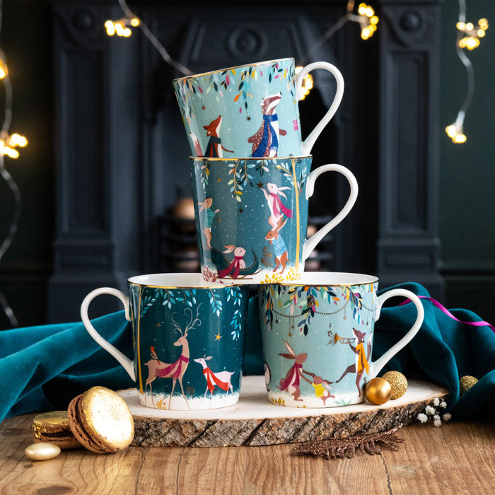 Woodland Tales Rabbit Sleigh Mug