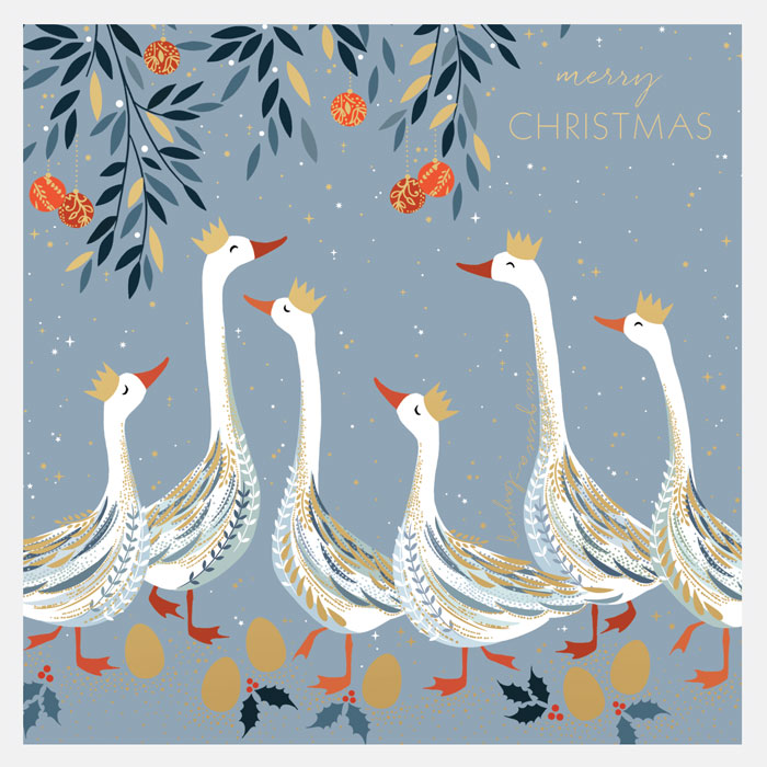 Twelve Days of Christmas Cards - Assorted Set of 10