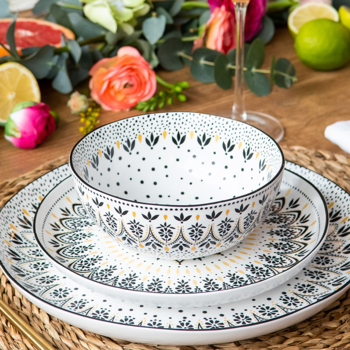 Artisanne Noir Cereal Bowls - Set of 4
