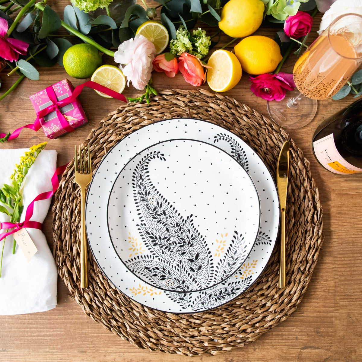 Artisanne Noir Dinner Plates - Set of 4