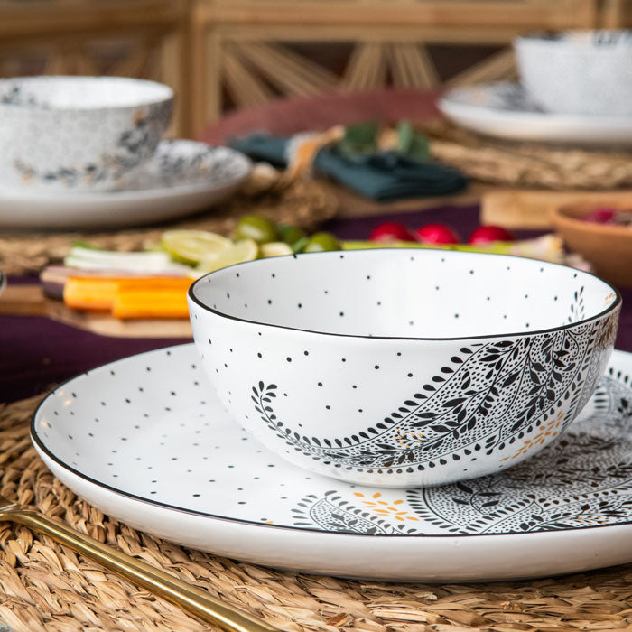 Artisanne Noir Cereal Bowls - Set of 4