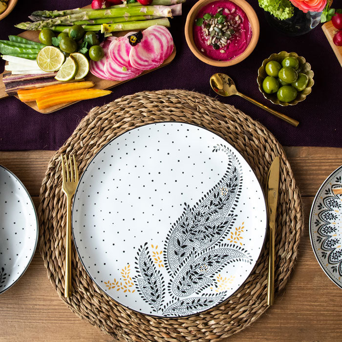 Artisanne Noir Dinner Plates - Set of 4
