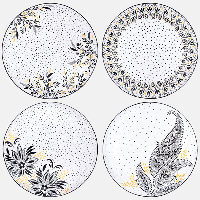 Artisanne Noir Dinner Plates - Set of 4