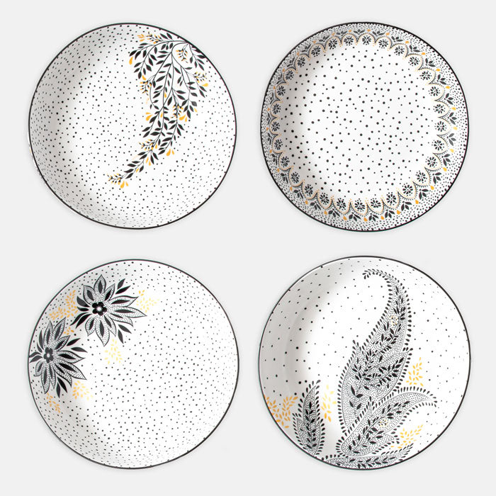 Artisanne Noir Pasta Bowls - Set of 4