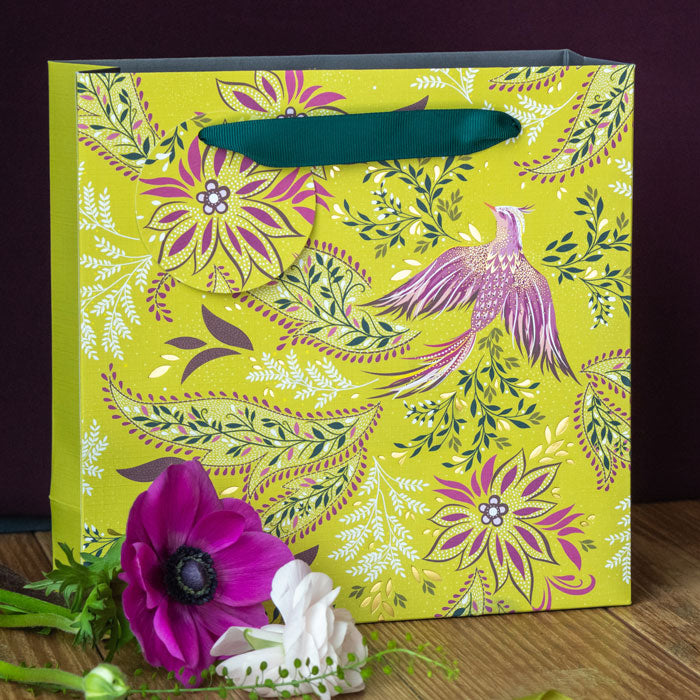 Lime Bird of Paradise Medium Gift Bag