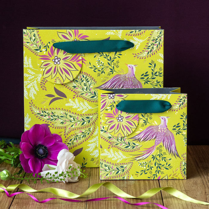 Lime Bird of Paradise Medium Gift Bag