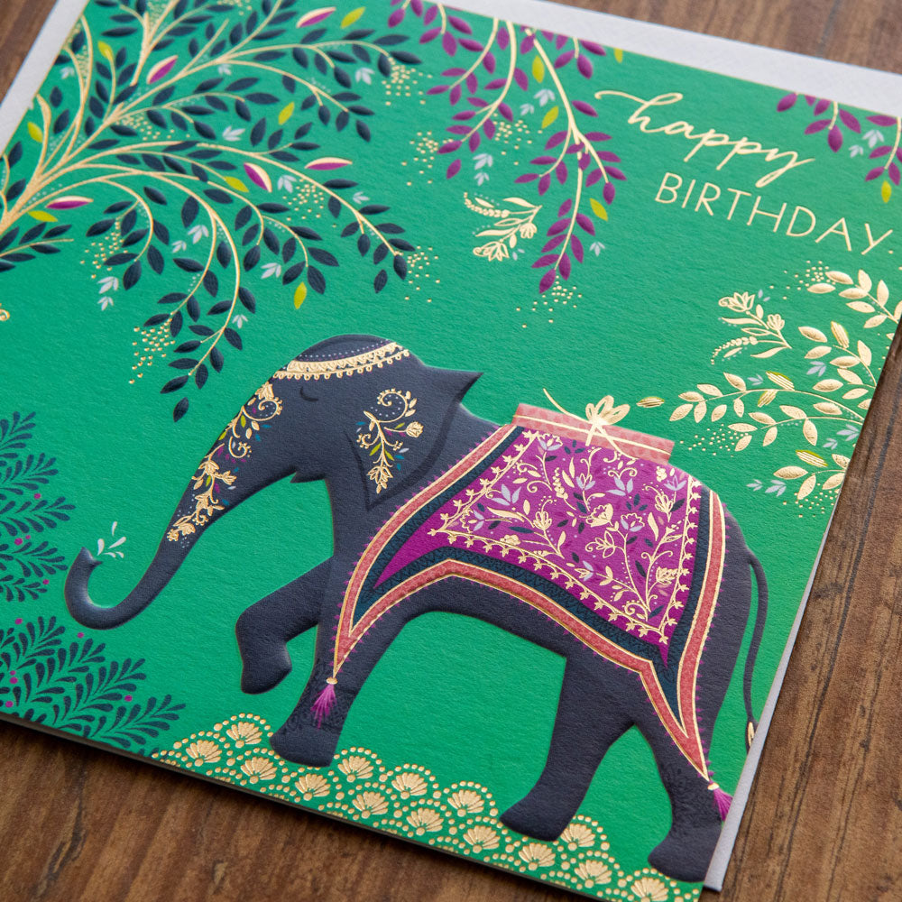 Carte d'anniversaire Elephant's Oasis