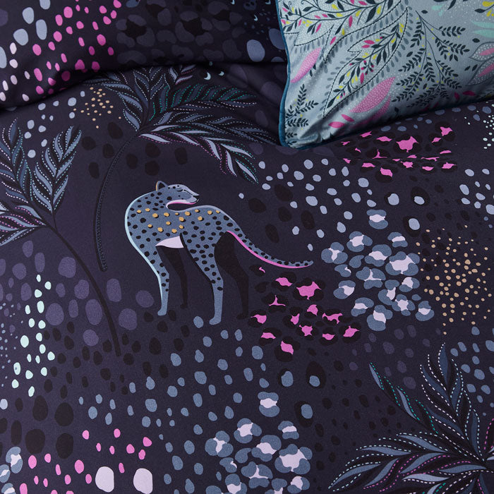 Midnight Leopard Bed Linen Collection
