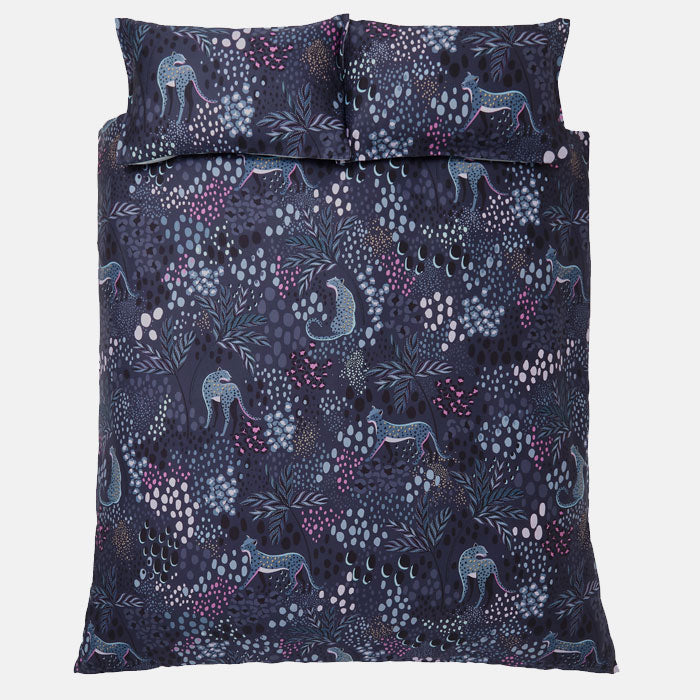 Midnight Leopard Bed Linen Collection