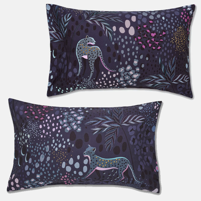 Midnight Leopard Bed Linen Collection