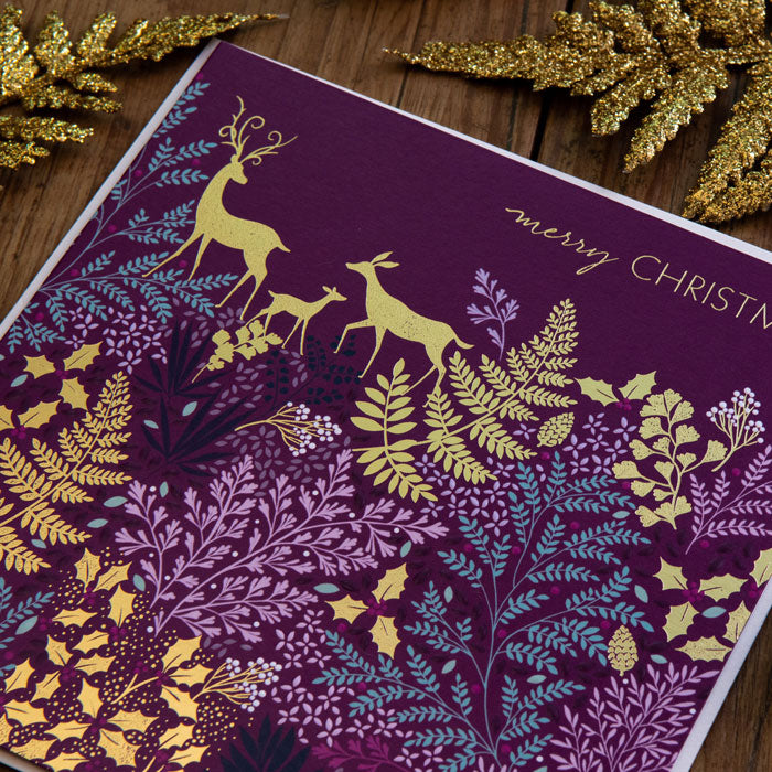 Luxury Deer Christmas Cards - Box of 8