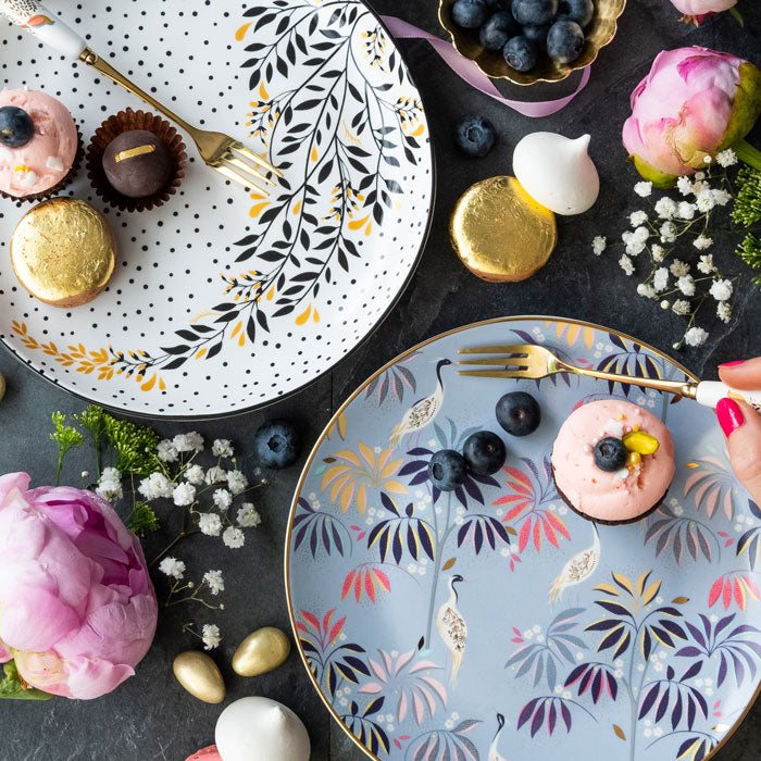India Cake Plates - Assorted Set of 4