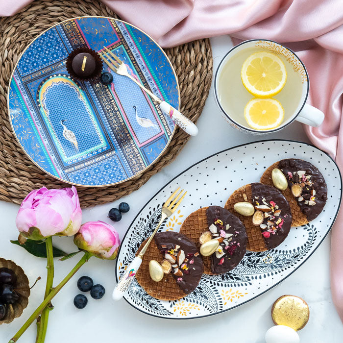 India Cake Plates - Assorted Set of 4