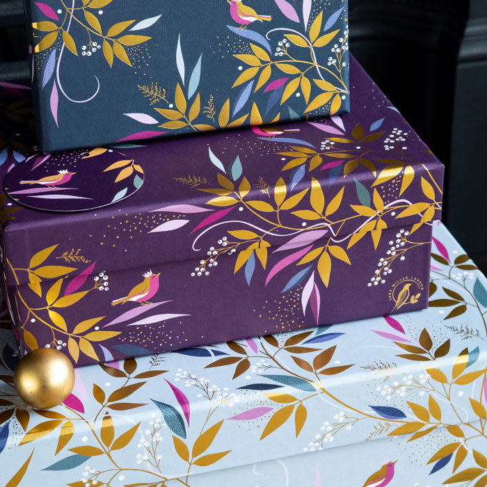 Mistletoe & Wine Christmas Gift Boxes - Set of 3