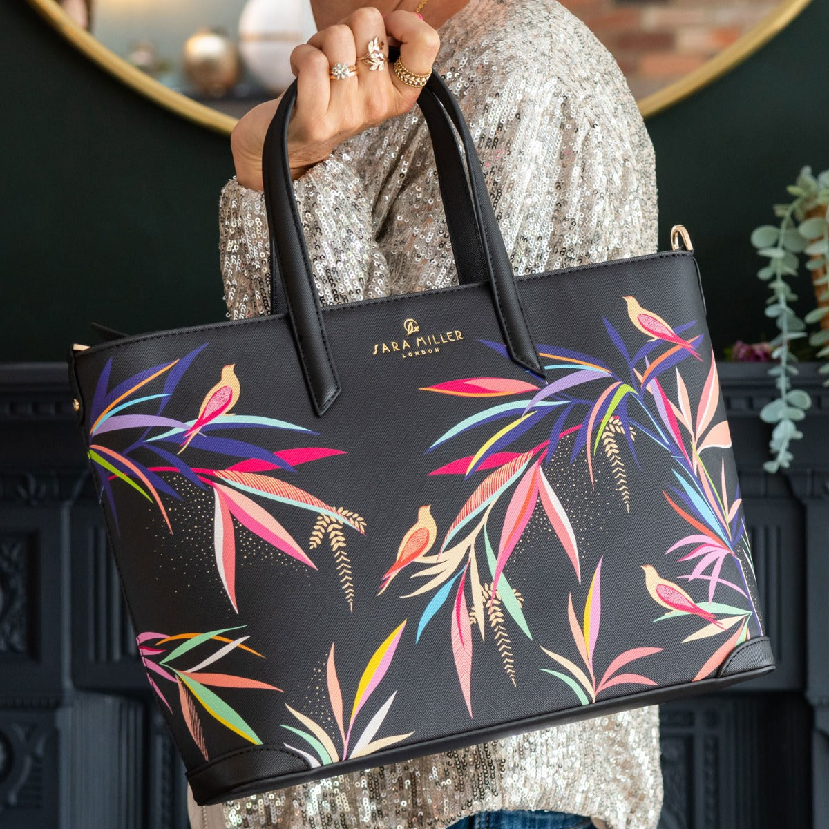 Black Bamboo Medium Tote
