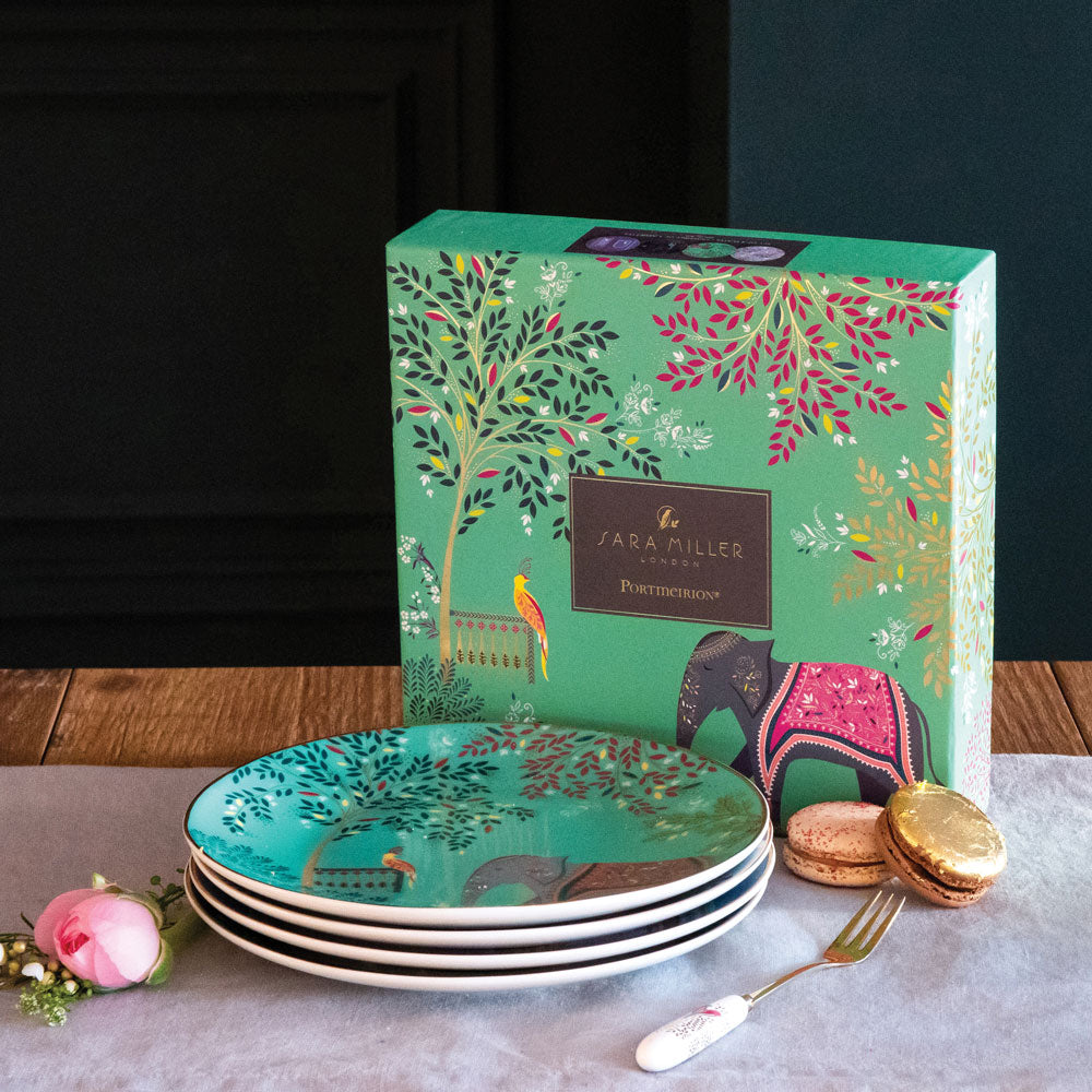 India Cake Plates - Assorted Set of 4