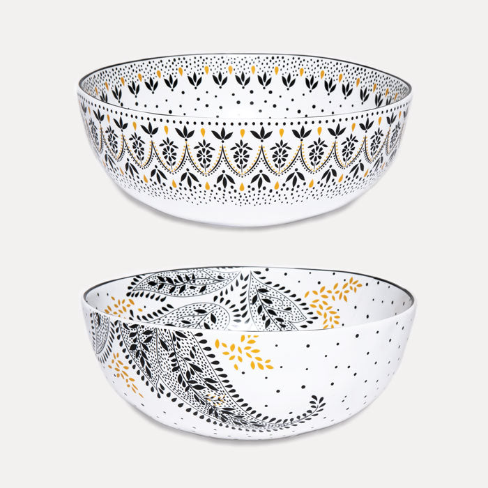 Artisanne Noir Large Bowls - Set of 2