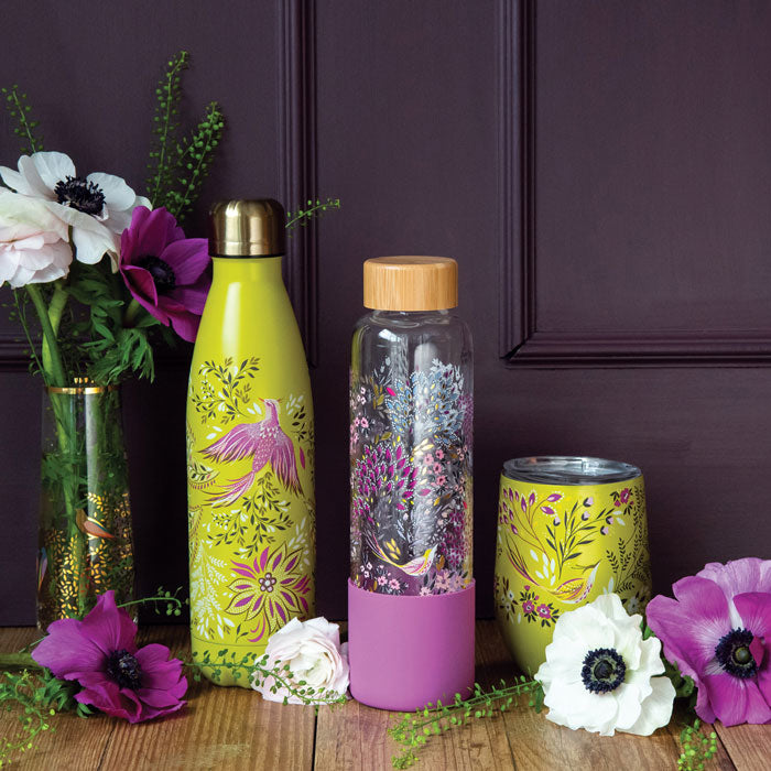 Lime Songbird Travel Tumbler