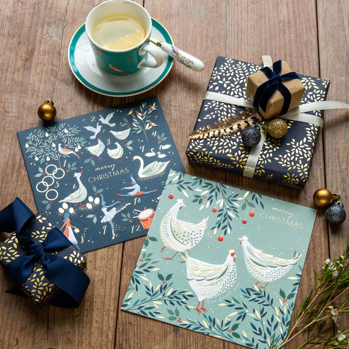 Luxury Twelve Days of Christmas Cards - Box of 8