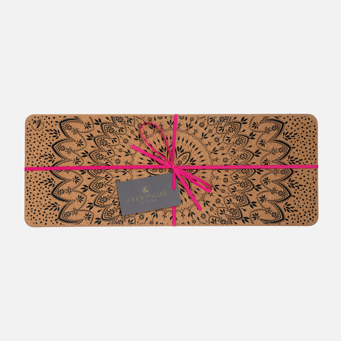 Artisanne Noir Long Rectangular Cork Trivet