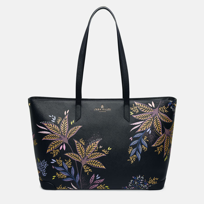 Black Botanic Large Tote