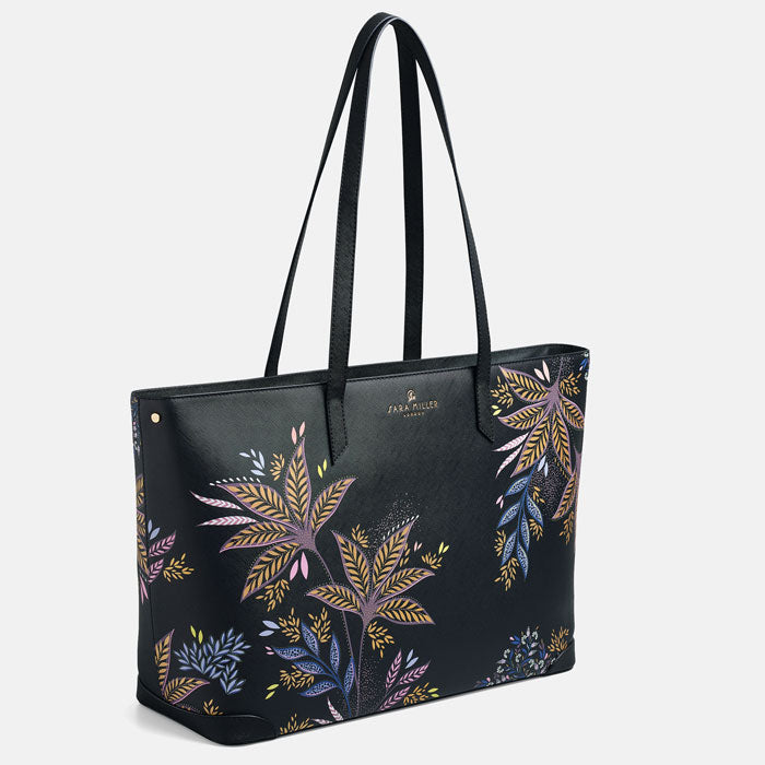 Black Botanic Large Tote