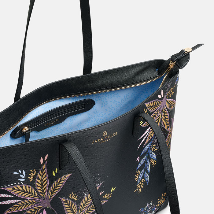 Black Botanic Large Tote