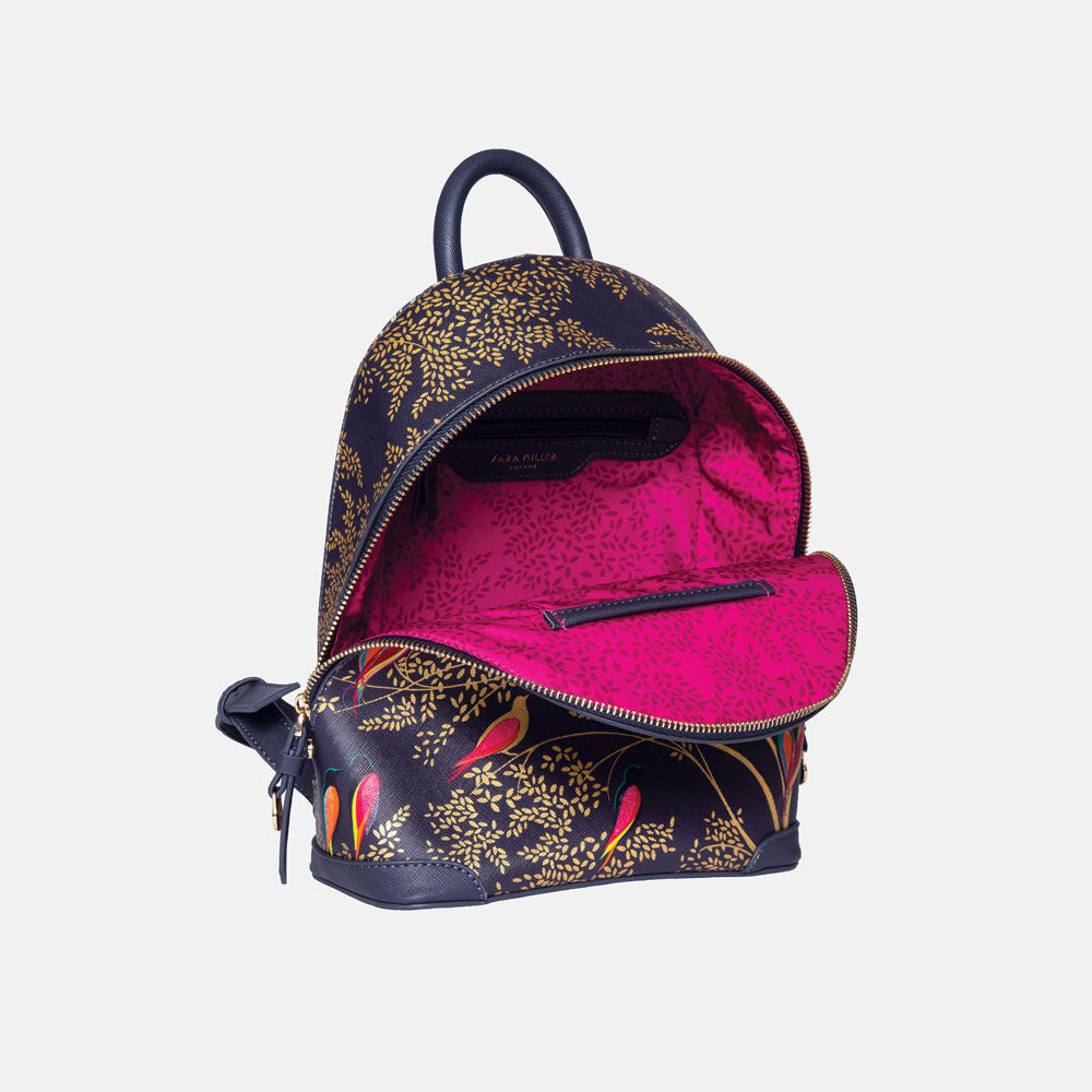 Smokey Blue Birds Mini Backpack