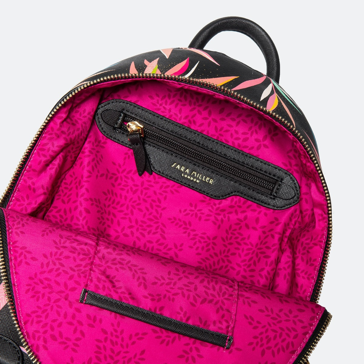 Black Bamboo Mini Backpack