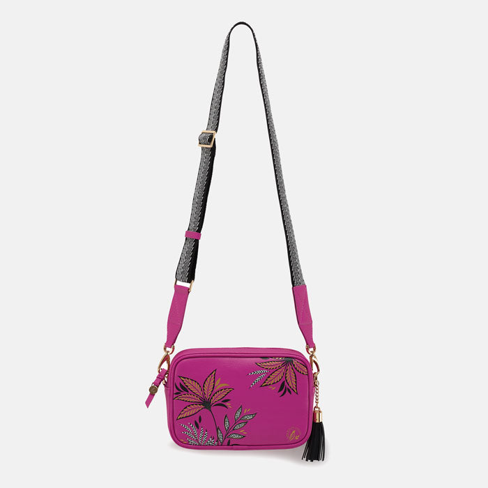 Pink Camera Crossbody