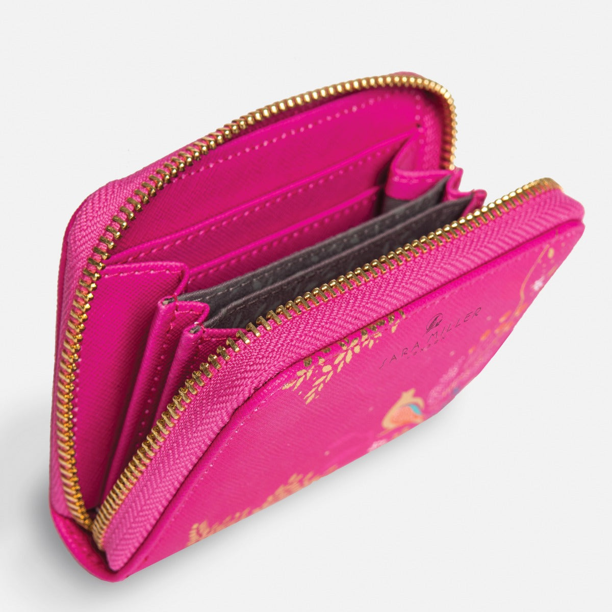Pink Birds Small Zip Purse