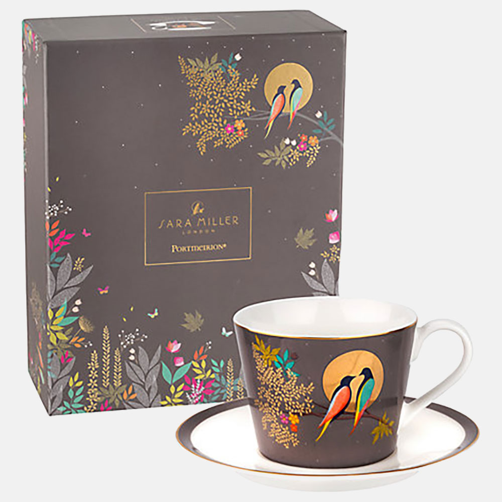 Tasse à thé Oiseaux dans la lune
