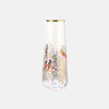 Gold Leaves Single Stem Glass Vase