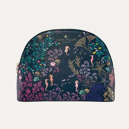 Underwater Spa Large Navy Cosmetic Bag 