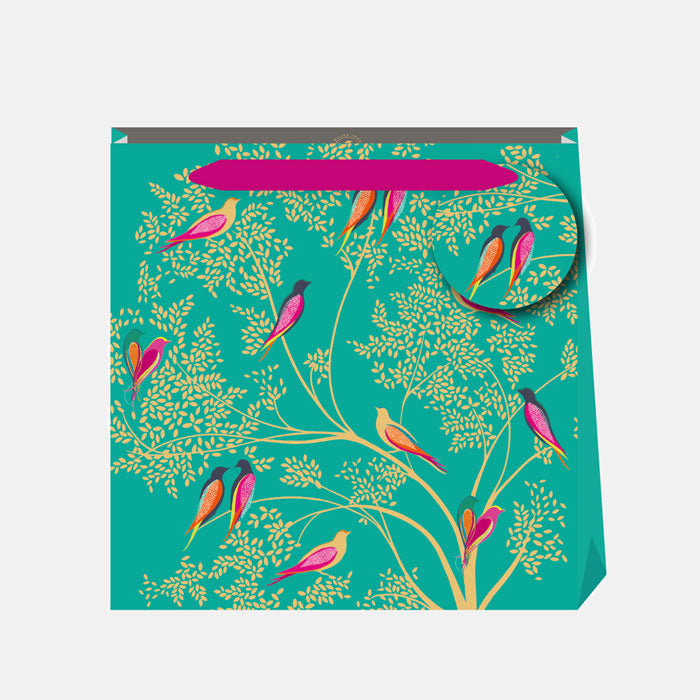 Green Birds Medium Gift Bag