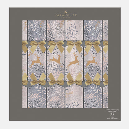 Prancing Deer Blush and Grey Ombre 13" Crackers