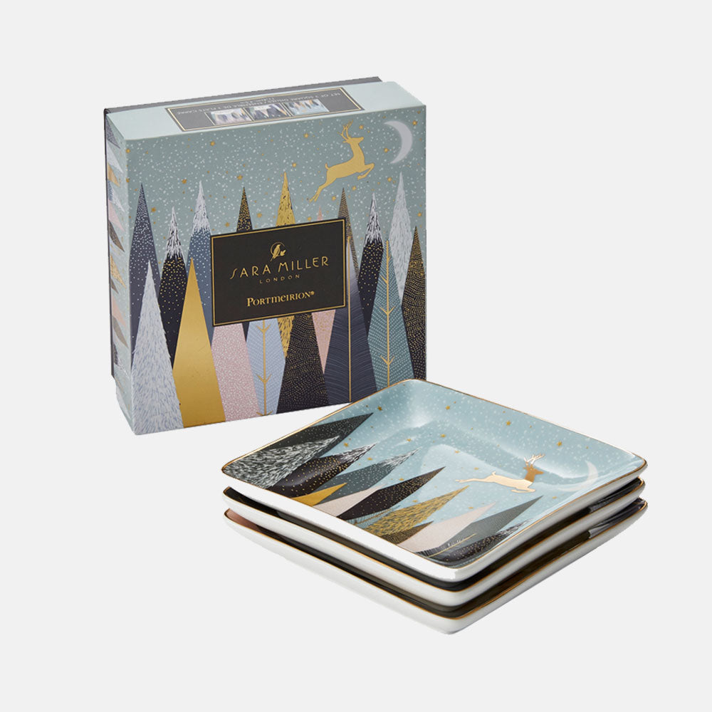 Frosted Pines Square Dishes - Set of 3