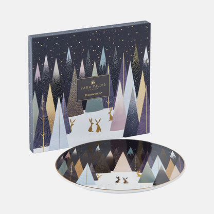 Frosted Pines Rabbit Serving Plate