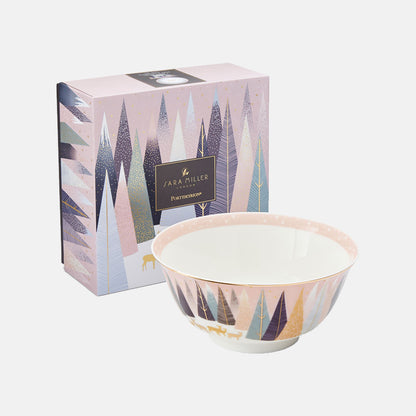 Frosted Pines Deer Candy Bowl