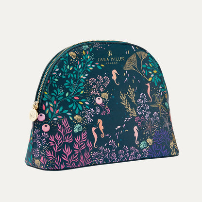 Underwater Spa Large Navy Cosmetic Bag 