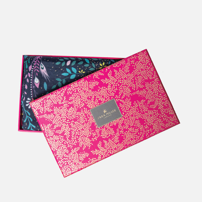 Midnight Hummingbird Paradise Scarf